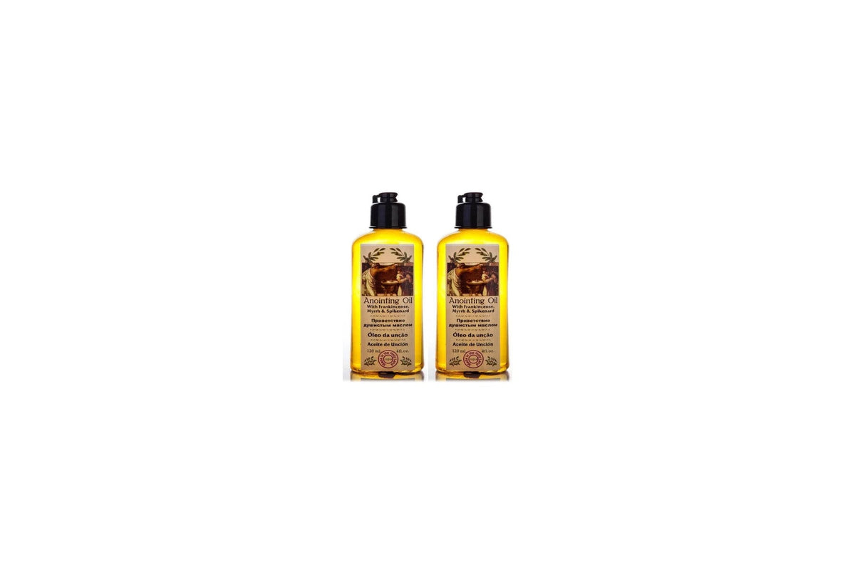 3 Bottles of Frankincense Myrrh Spikenard Anointing Oil Blessed in Jerusalem Holy Land 60 ml - Lion of Judah Market