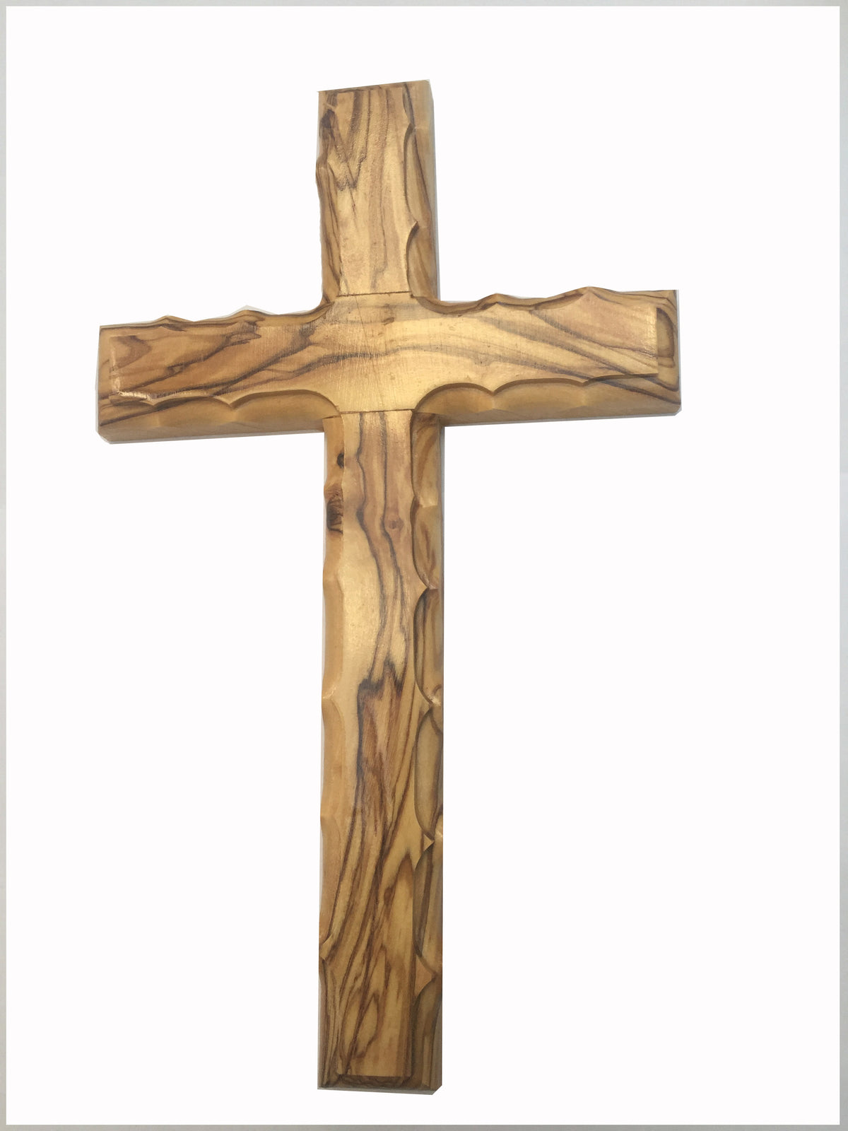 Olive Wood Wall Cross from Jerusalem Sizes 5" 6" 8" 10" - 8 inches Height - Lion of Judah Market