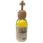 Holy Oil from Holy Sepulchre Church – 300ml Bottle with Olive Wood Cross Top - Lion of Judah Market
