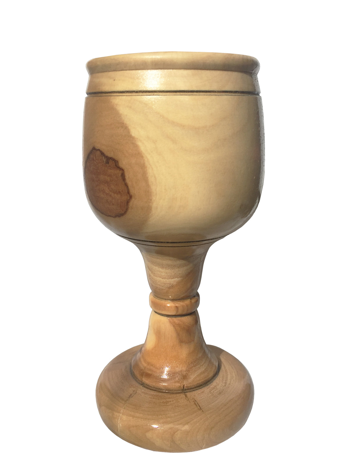 Olive Wood Communion Cup 6" from Bethlehem - Lion of Judah Market
