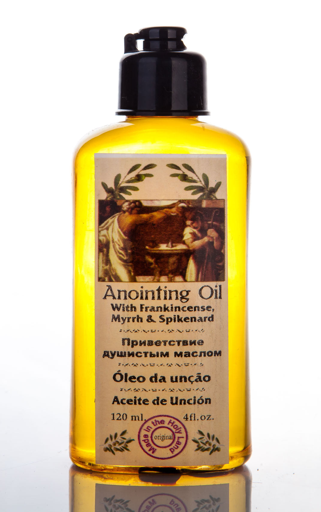 Aceite de unción de incienso, mirra y nardo 120ml Jerusalén