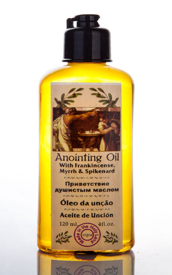 Aceite de unción de incienso, mirra y nardo 120ml Jerusalén