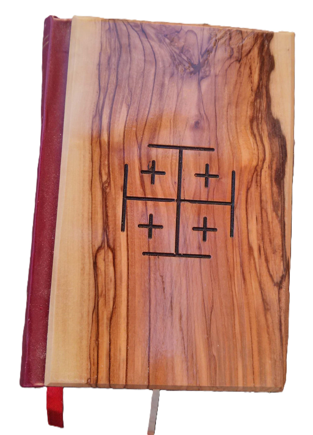 Olive Wood Bible with 'Jerusalem Soil' ~ Red-Letter King James Version - Lion of Judah Market