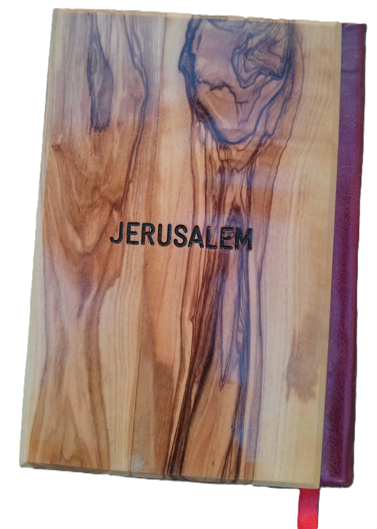 Olive Wood Bible with 'Jerusalem Soil' ~ Red-Letter King James Version - Lion of Judah Market