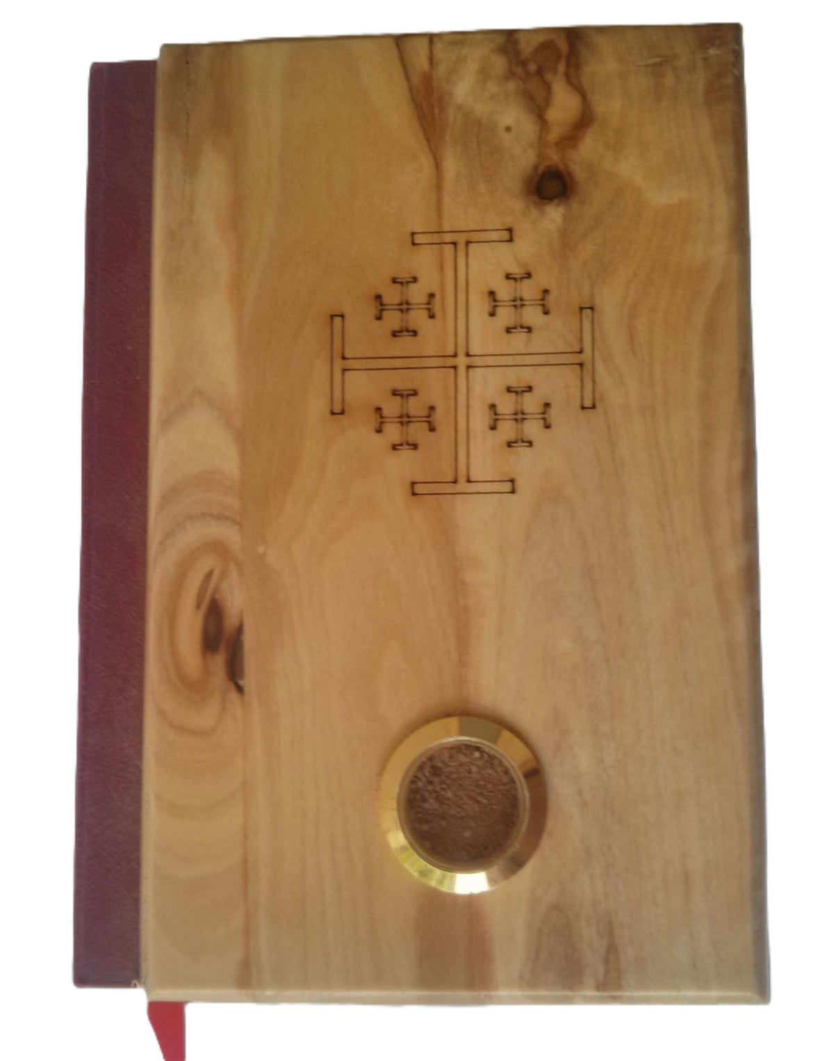 Olive Wood Bible with 'Jerusalem Soil' ~ Spanish - Lion of Judah Market