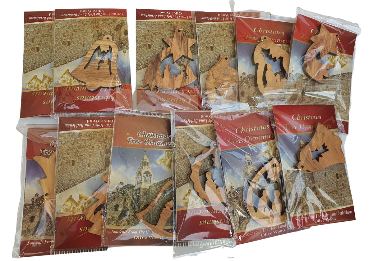 Set of 12 individually packed Christmas Tree Ornaments - Lion of Judah Market