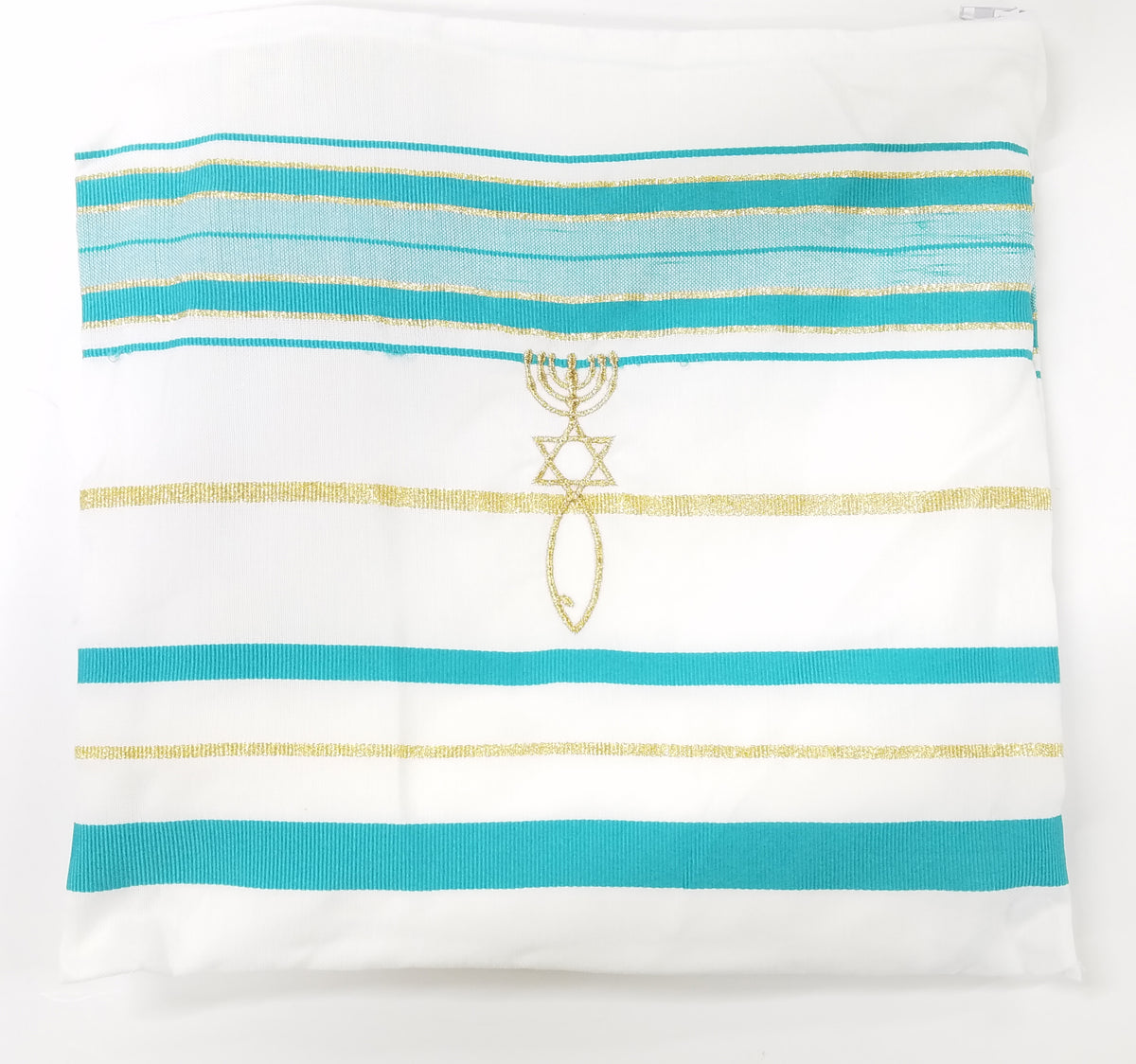 Messianic Grafted-In Prayer Shawl Tallit Green 72"x22" - Lion of Judah Market