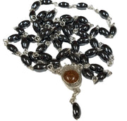 Hematite Oval Beads Catholic Rosary Holy Soil - Lion of Judah Market
