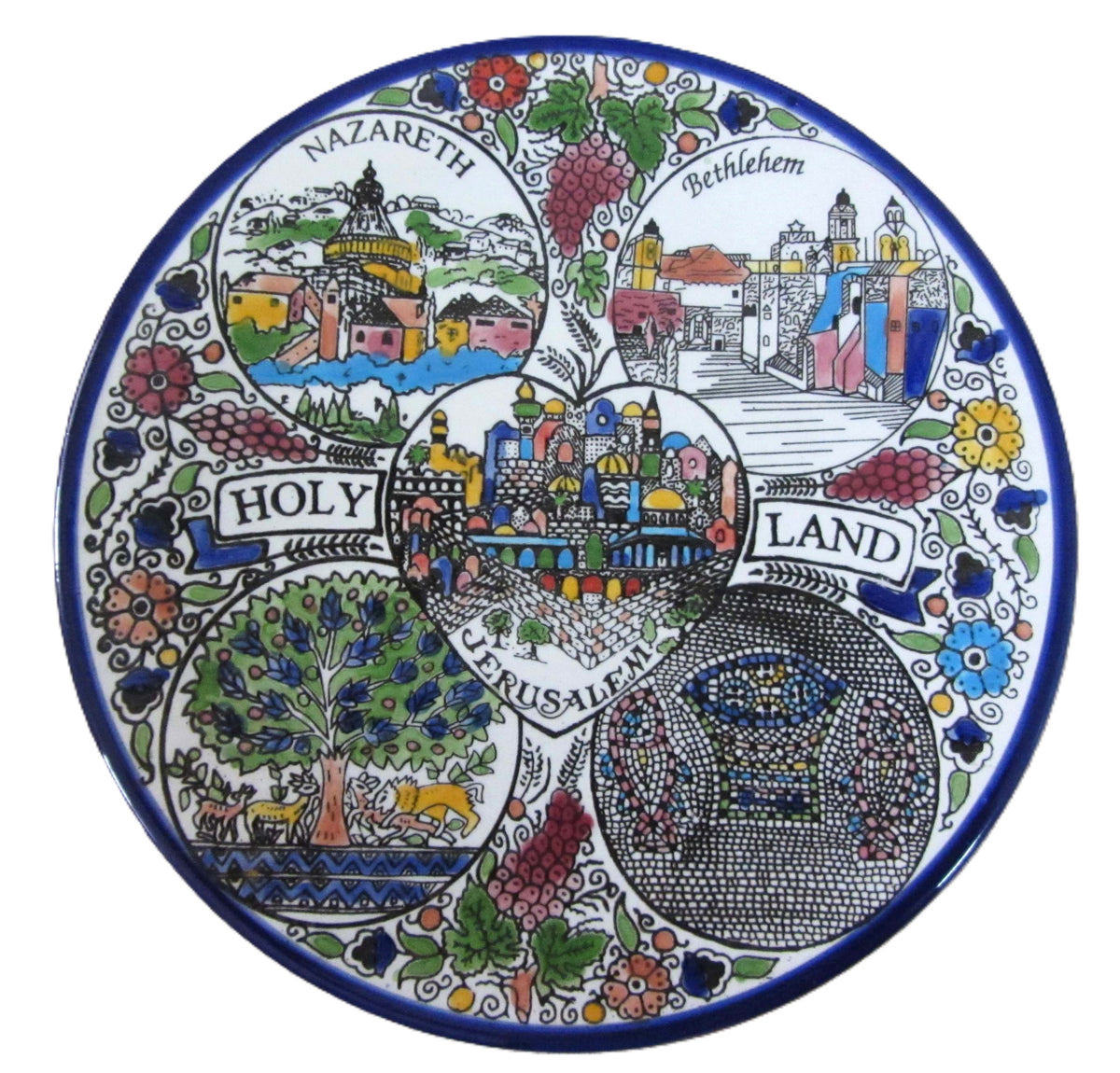 Armenian Ceramic Holy Land Plate | Lion of Judah Market