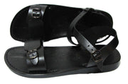 Biblical Jesus Sandals Style 01 Black - 48 /14 /- | Lion of Judah Market