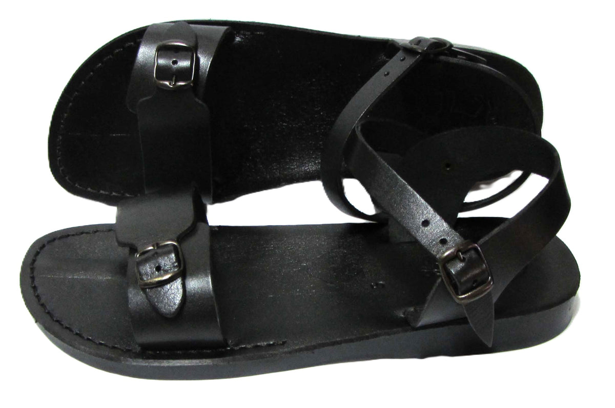 Biblical Jesus Sandals Style 01 Black - 48 /14 /- | Lion of Judah Market