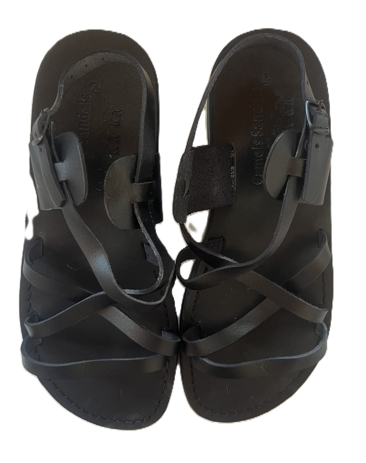 Biblical Jesus Sandals Style 02 Black - 48 /14 /- | Lion of Judah Market