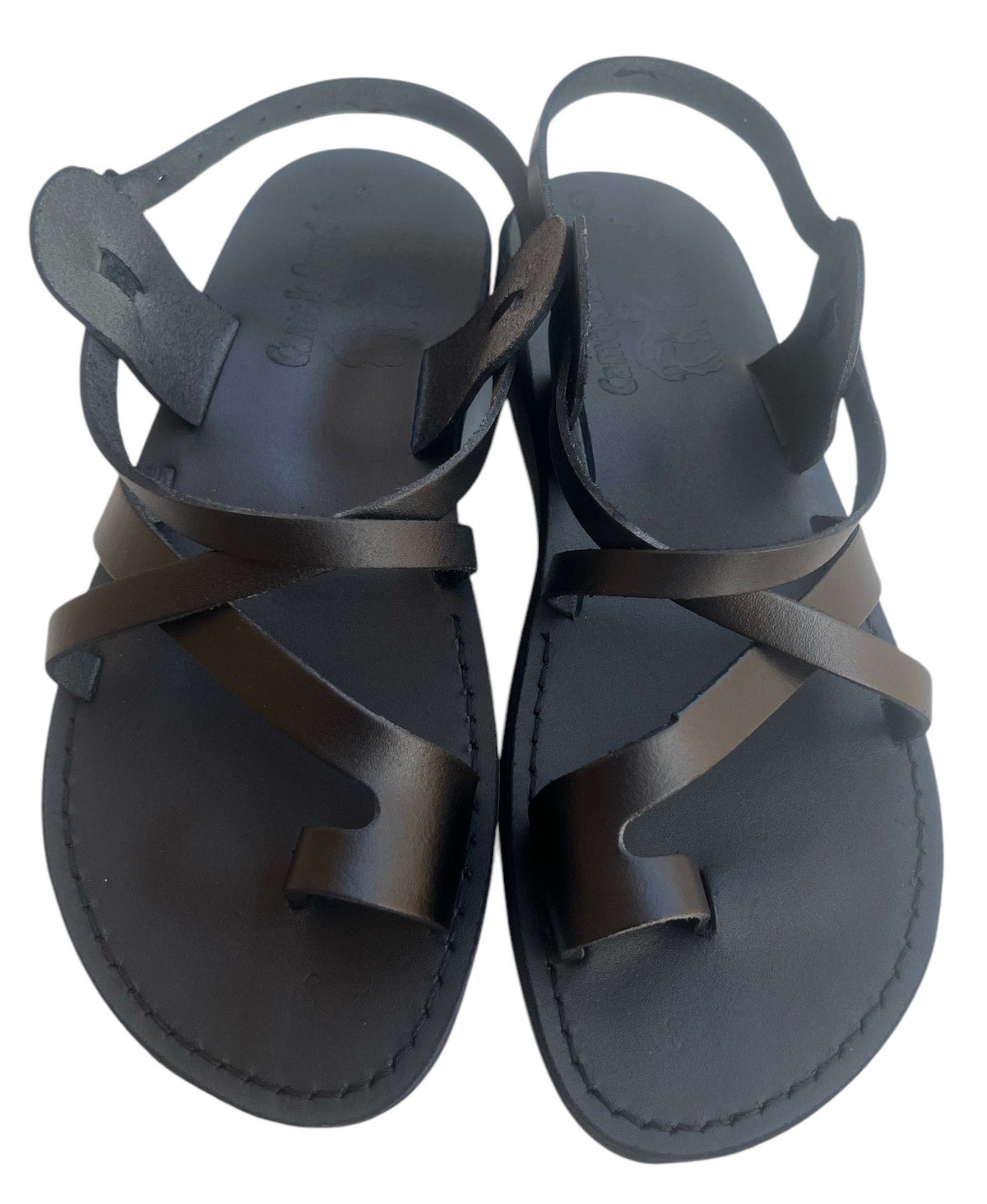 Biblical Jesus Sandals Style 06 Black - 36 / 4½ / 6 | Lion of Judah Market
