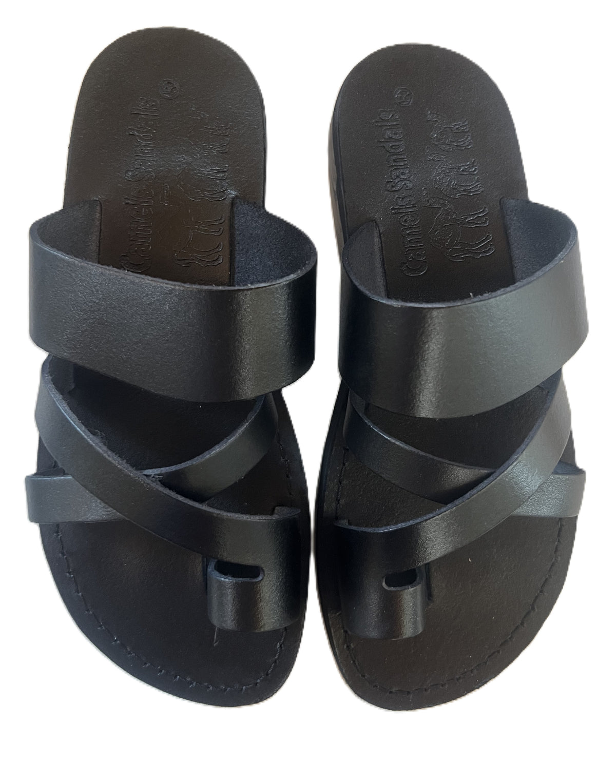 Biblical Jesus Sandals Style 08 Black - 36 / 4½ / 6 | Lion of Judah Market