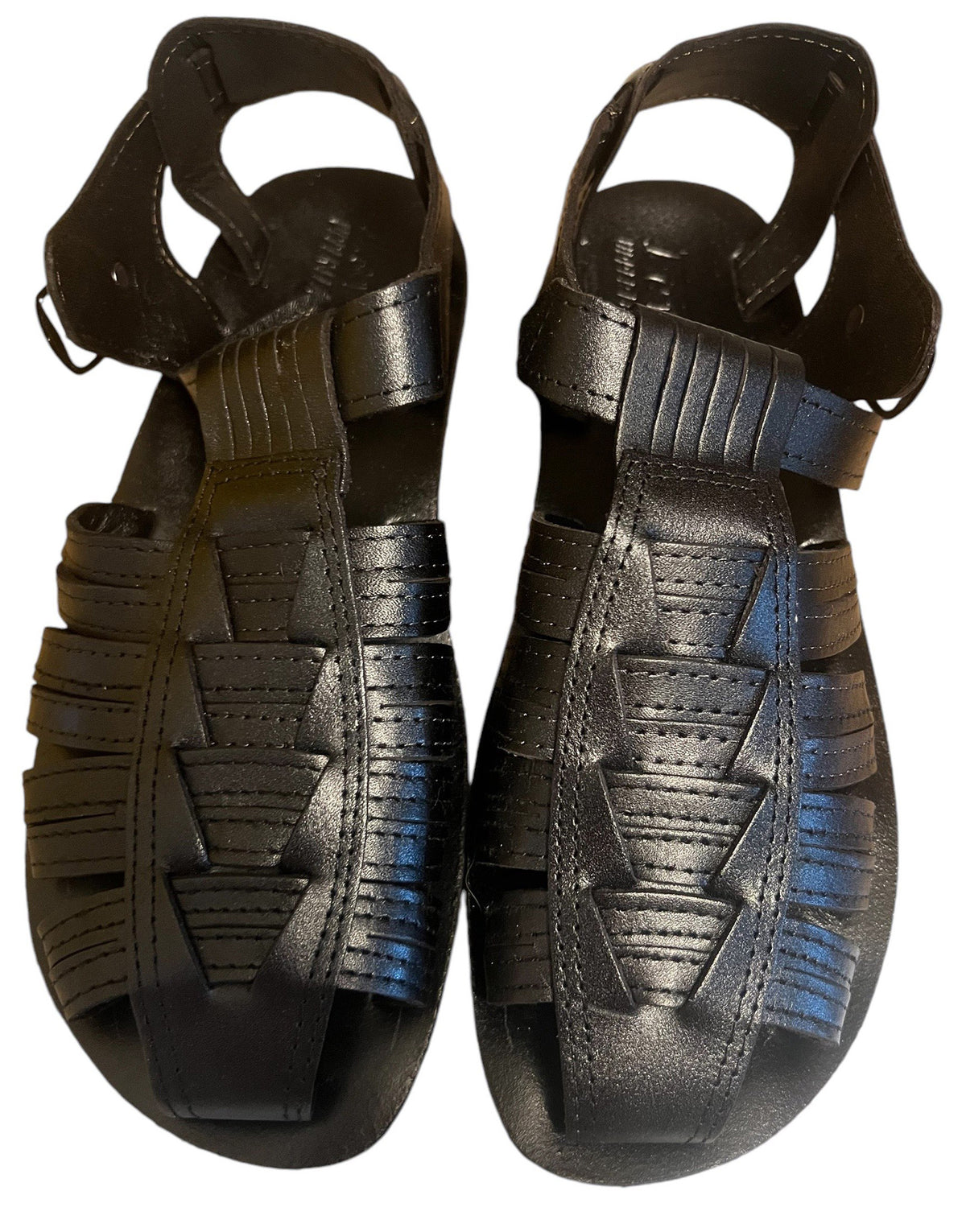 Biblical Jesus Sandals Style 104 Black - 48 /14 /- | Lion of Judah Market