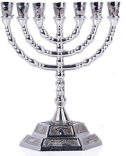 12 Tribes Menorah Silver 8" - Lion of Judah Market