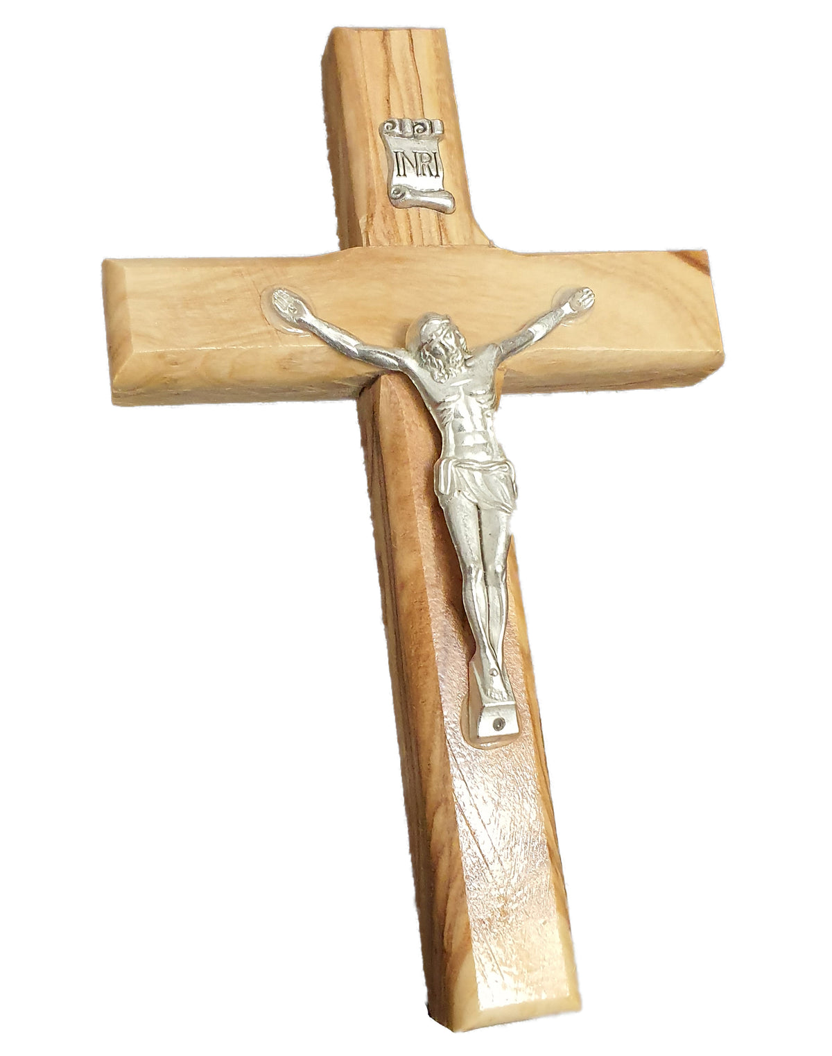 Olive Wood Wall Cross Crucifix from Jerusalem - 4.75 inches Height | Lion of Judah Market