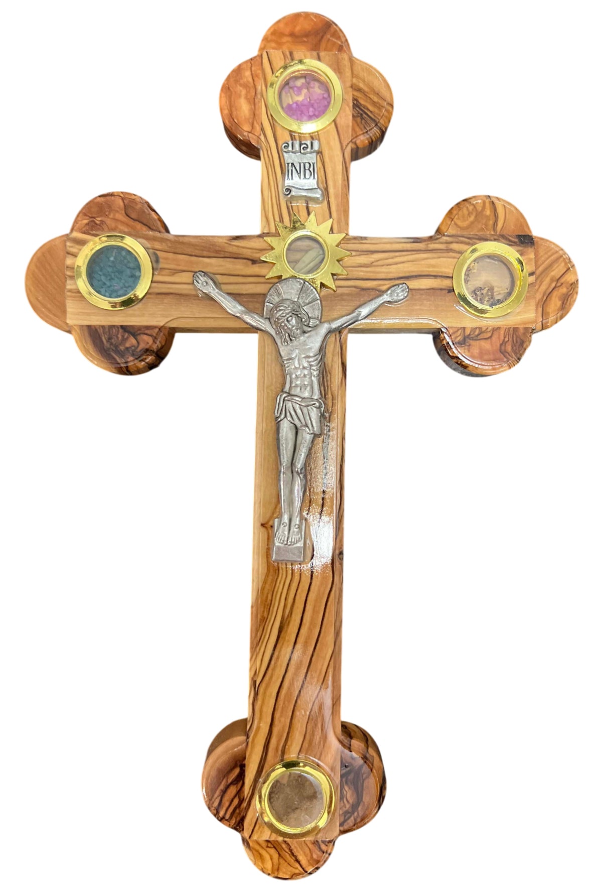 Olive Wood Crucifix Wall Cross - 5" 7" 9" 11" Height - 11" - Lion of Judah Market