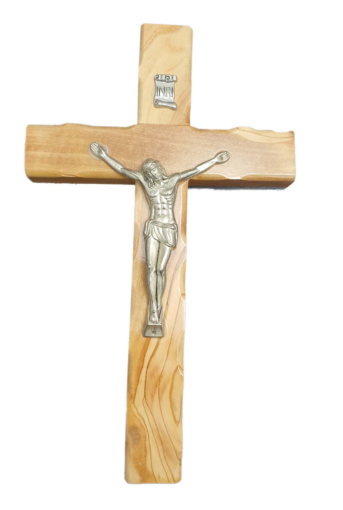 Olive Wood Wall Cross Crucifix from Jerusalem - 8 inches Height | Lion of Judah Market