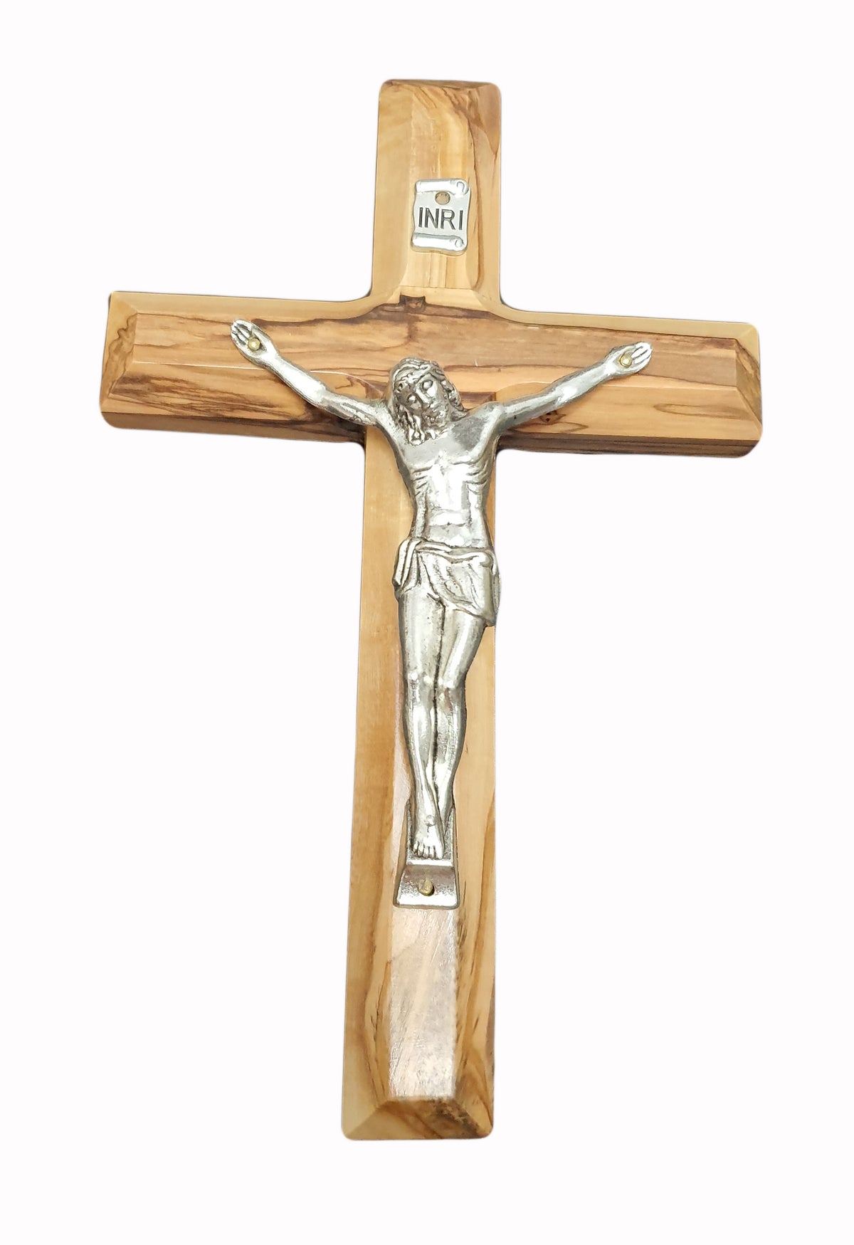 Olive Wood Wall Cross Crucifix from Jerusalem - 6 inches Height | Lion of Judah Market