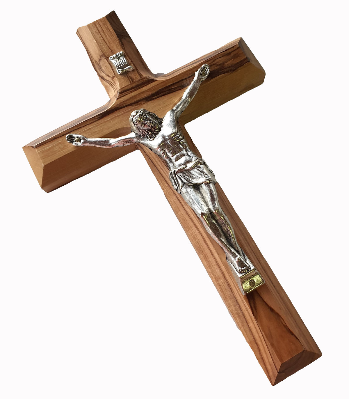 Olive Wood Wall Cross Crucifix from Jerusalem Sizes 5" 6" 8" 10" - 8 inches Height - Lion of Judah Market
