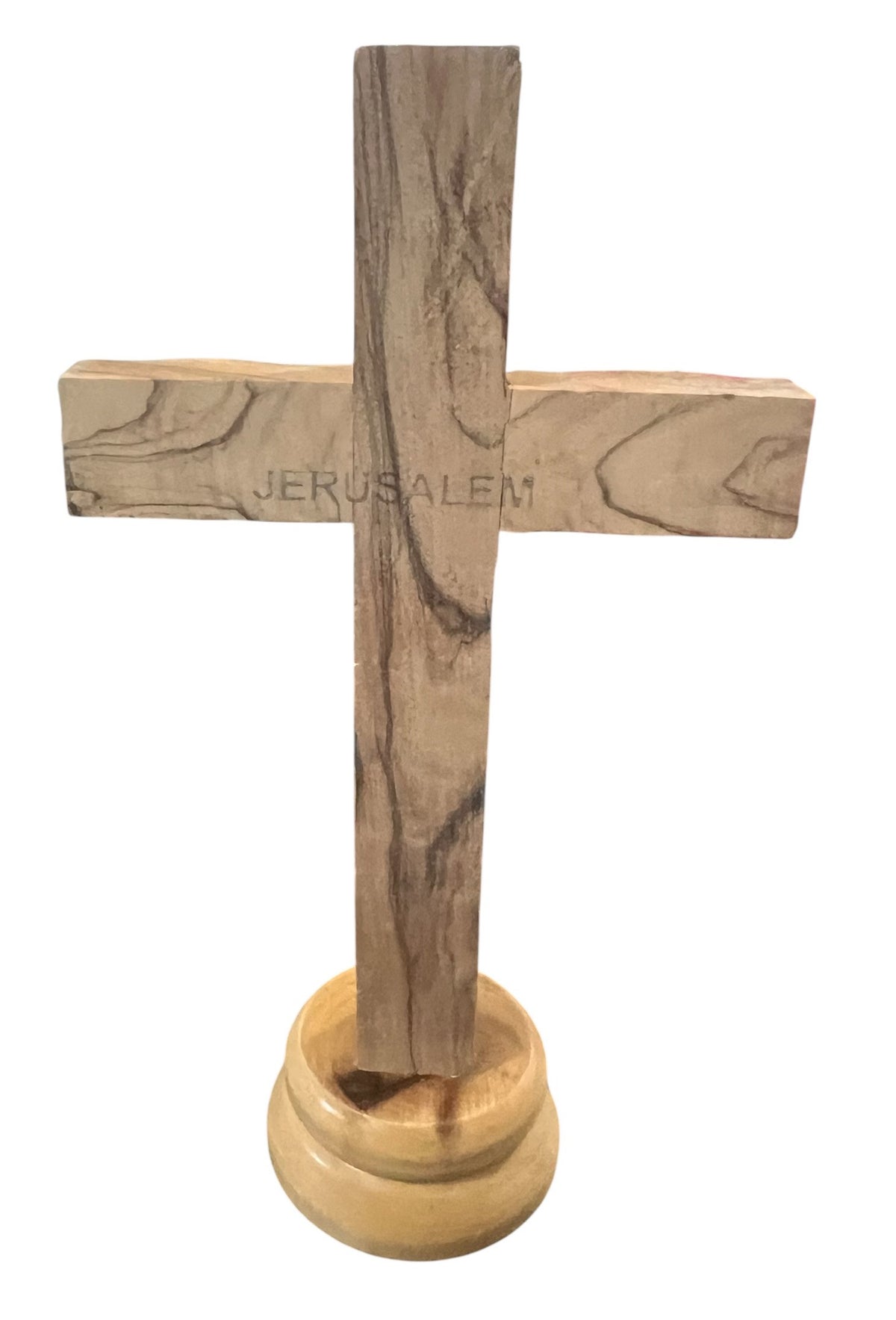 Olive Wood 5" Altar Cross on Stand - Lion of Judah Market