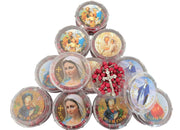 Lot of 12 Rosaries Catholic Necklace Rose Scented with Jerusalem Cross - Lion of Judah Market