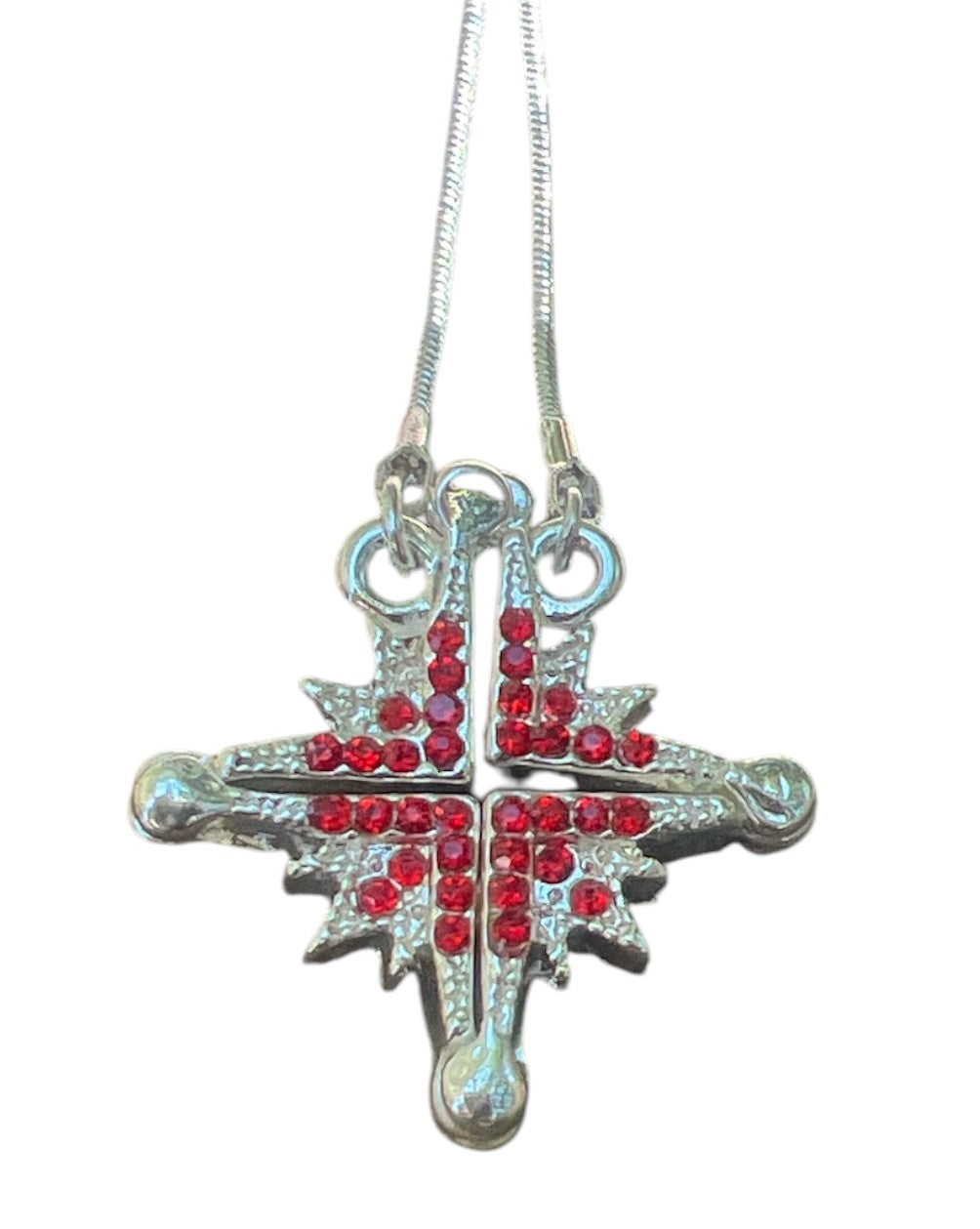 Enamel Open Bethlehem Nativity Star Pendant Necklace - Lion of Judah Market