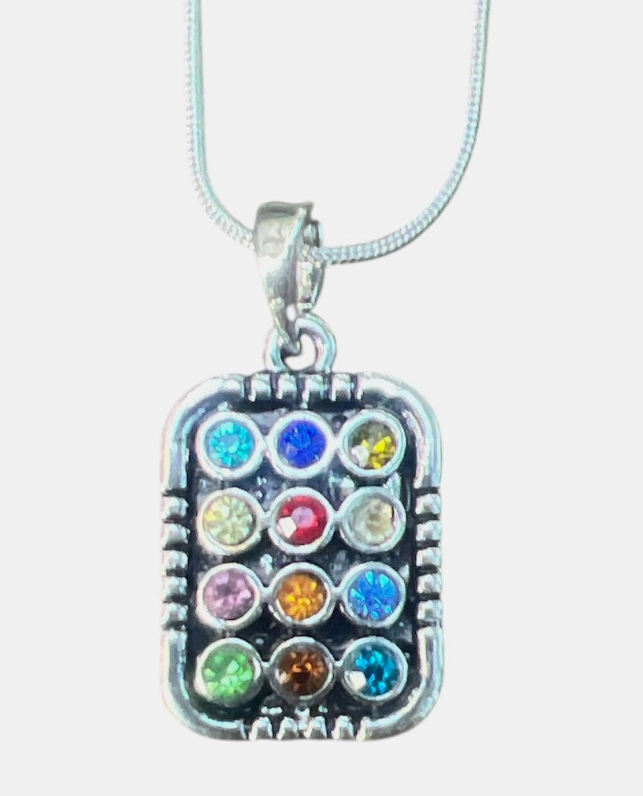 12 Tribes of Israel Hoshen Breastplate Pendant Necklace - Lion of Judah Market