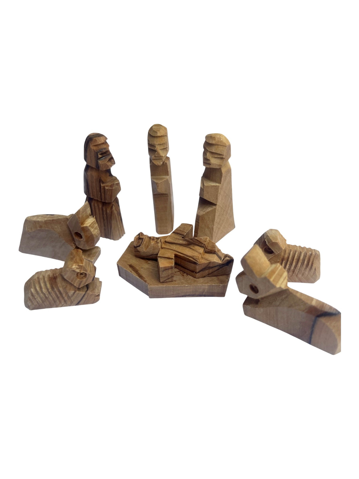 Bethlehem Olive Wood Nativity Set Small 9 pieces 2.25" - Lion of Judah Market