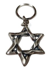 Magen David Keychain - Lion of Judah Market