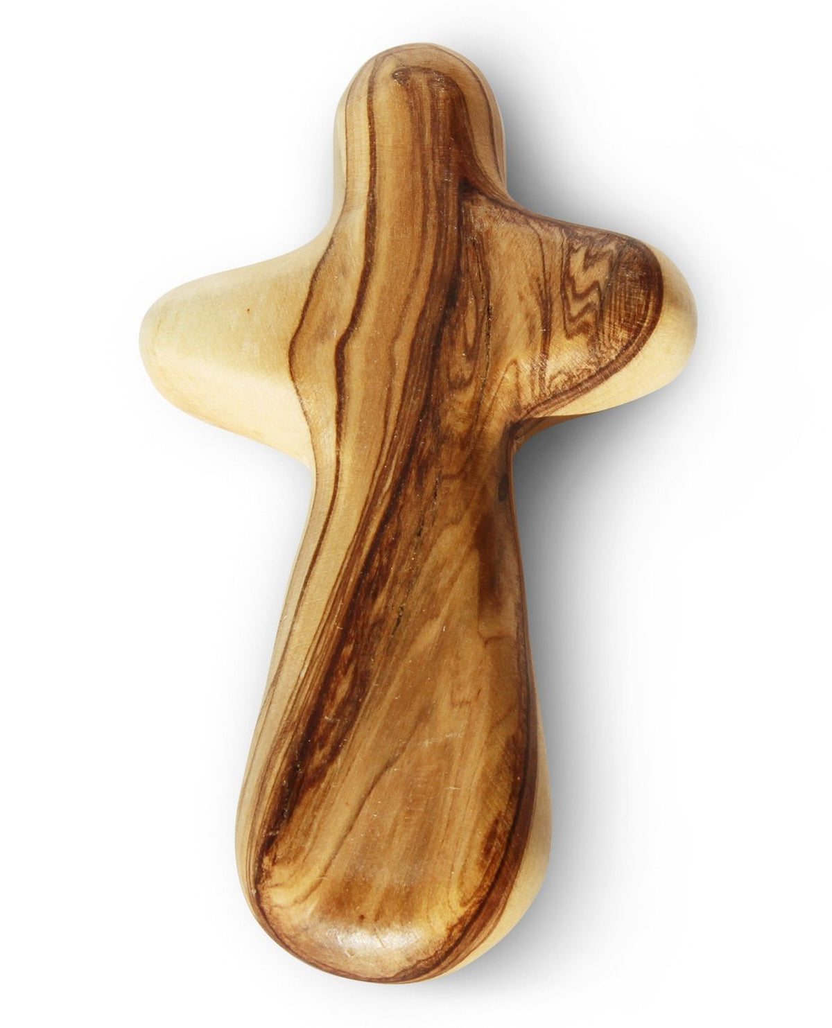 Olive Wood Comfort Cross from Bethlehem 3.5"- Medium - Lion of Judah Market