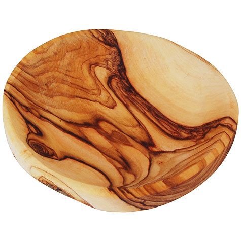 Olive Wood Round Dish - Lion of Judah Market