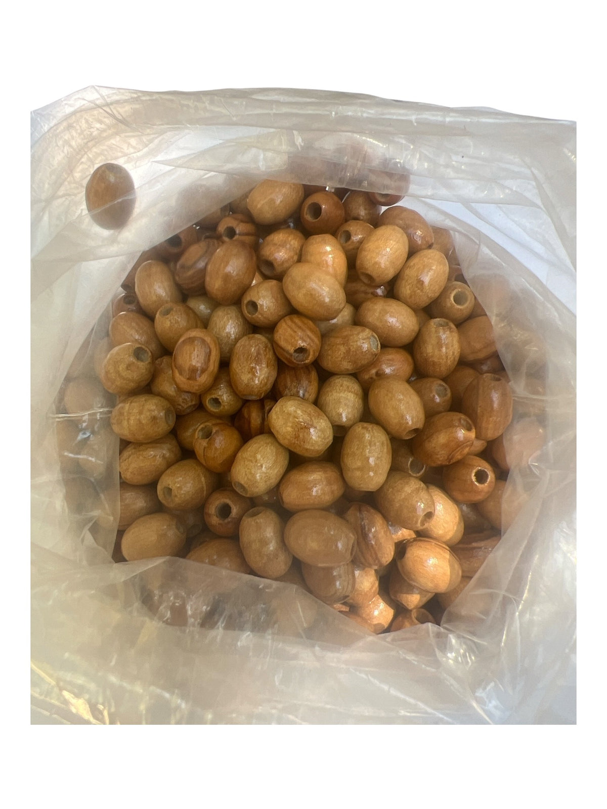 500 Bethlehem Olive Wood Oval Beads 12mm - Lion of Judah Market