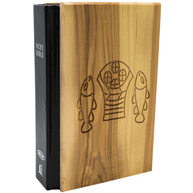 Olive Wood NKJV Holy Bible - Lion of Judah Market