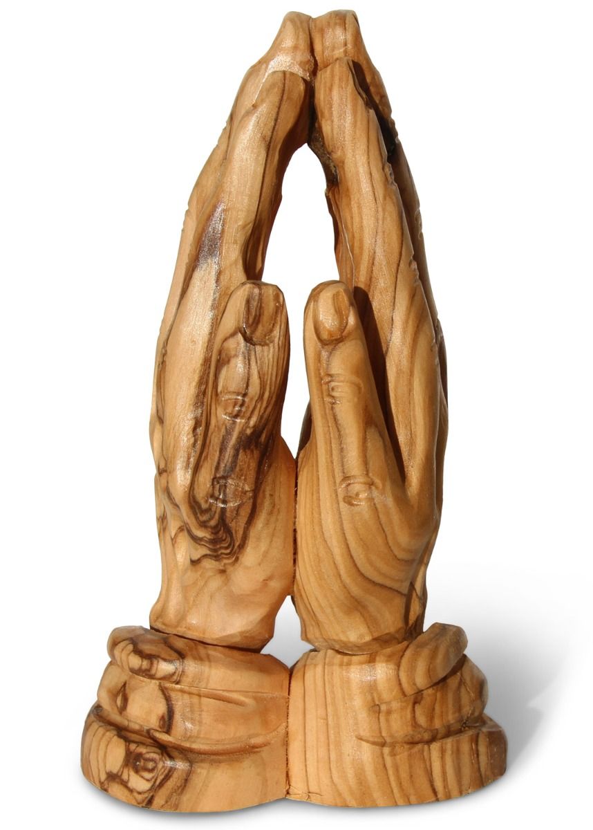 Praying Hands - Olive Wood - Lion of Judah Market